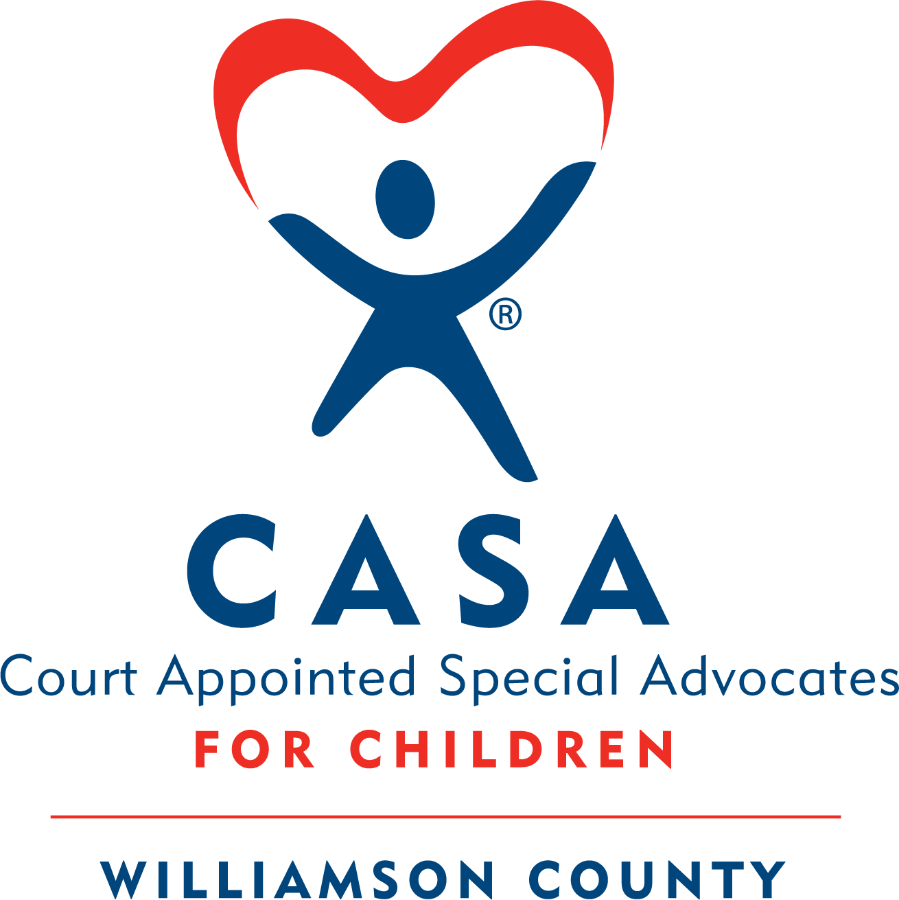 Williamson Co CASA Logo v RedBlue